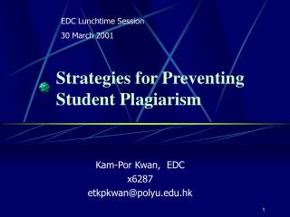 Strategies for Preventing Student Plagiarism
