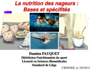 La nutrition des nageurs : Bases et spécifités