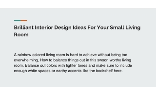 Best Living Room Interior Designer