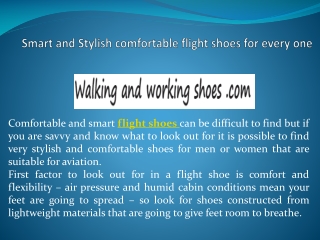 Smart and Stylish comfortable flight shoes for every one