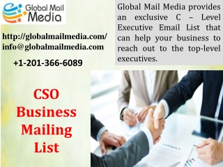 CSO Business Mailing List