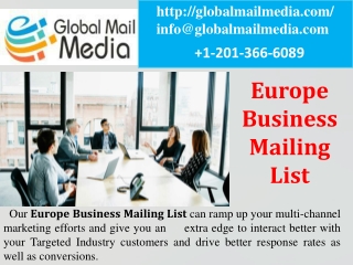 Europe Business Mailing List