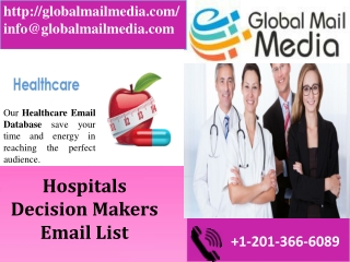 Hospitals Decision Makers Email List