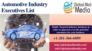 Automotive Industry Executives List