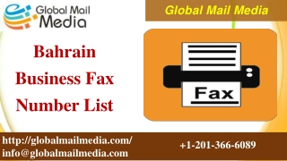 Bahrain Business Fax Number List