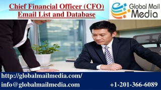 Chief Financial Officer (CFO) Email List and Database