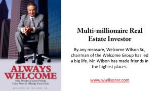 Multi-millionaire Real Estate Investor