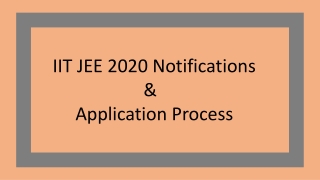 JEE Main 2020 Latest Notifications & Application Process!!