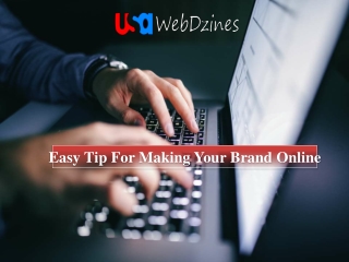 Easy Tip For Making Your Brand Online