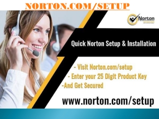 Norton Setup - Product Activation Key – www.norton.com/setup