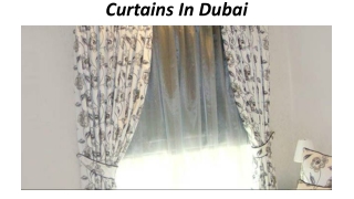 Curtains In Dubai