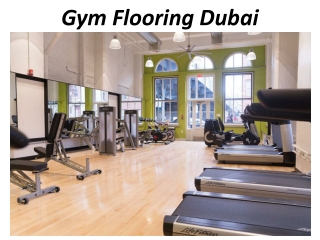 Gym Flooring Dubai