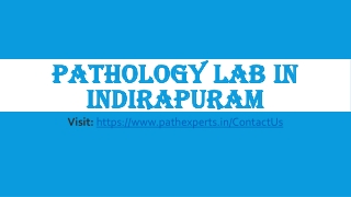 Pathology lab in Indirapuram