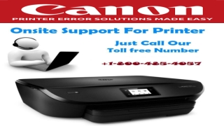 Canon Printer Customer Support Number 1-800-485-4057