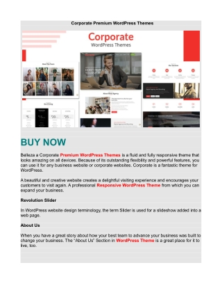 Corporate Premium WordPress Themes