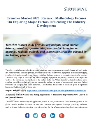 Trencher Market Size is Growing Globally by 2026