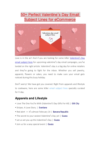 Leading Valentine's Day Email Subject Lines No One Has Used Yet