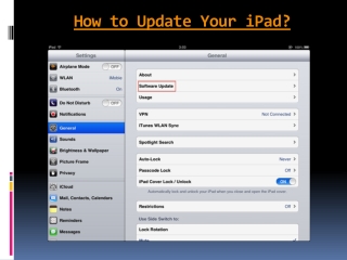 How to Update Your iPad?