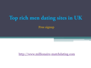 Top rich men dating sites in UK