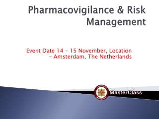 Pharmacovigilance masterclass