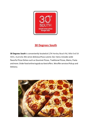 25% Off -30 Degrees South-Mile End - Order Food Online