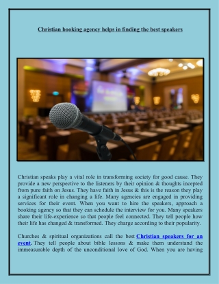 Booking a Speaker for an Event - Goaspeakers.com