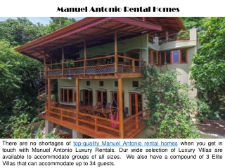 Manuel Antonio Rental Homes