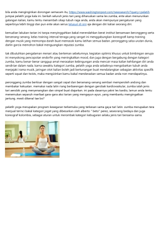 Pelatih Yoga Jempolan Dan Terbaik 2019