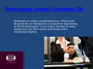 Bankruptcy Lawyer Columbus Oh