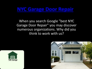 Nyc Garage Door Repair