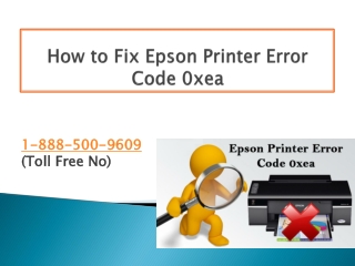 How to Fix Epson Printer Error Code 0xea