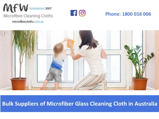 Bulk Suppliers of Microfiber Glass Cleaning Cloth in Australia