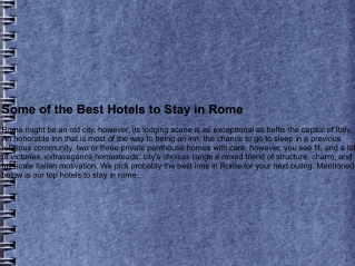 best hotels in Rome