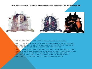 Buy Renaissance Cowhide Rug Wallpaper Samples Online For House