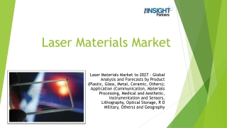Laser technology is utilized in different verticals including medical, semiconductor, electronics, aerospace & defense