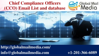 Chief Compliance Officers (CCO) Email List and database