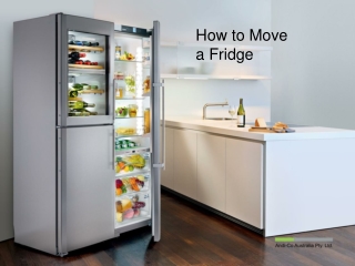 How to Safely Move Your Refrigerator