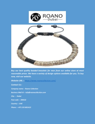 Men Bracelets Beads - RoanoCollection.com