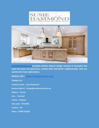 Kitchen Interior Design(susiehammond.co.uk)