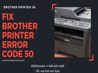 Fix Brother Printer Error Code 50 | Dial 1-888-480-0288