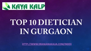 Top 10 Dietician in Gurgaon-Dr Anjana Kalia