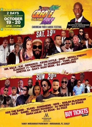 Creole Culture Fest 2019 Lineup Announced
