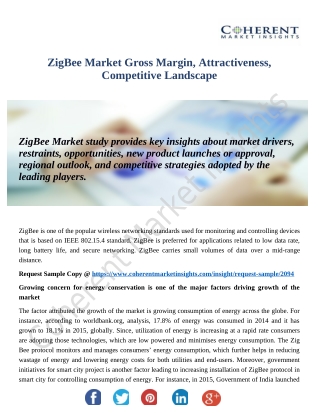 ZigBee Market Growth By Regions, Type, Application And Vendors
