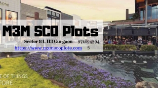 M3M SCO Commercial Plots Gurgaon