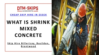 What is shrink mixed concrete