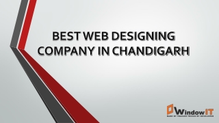 Best Web Designing Company in Chandigarh