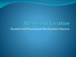 Memento Creative - Pens & Keyrings