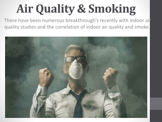 Air quality & Smoking | Air Quality Testing Okaville