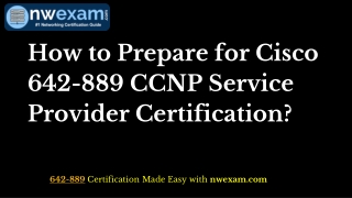 How to Pass Cisco 642-889_ CCNP Service Provider (SPEDGE) Exam?