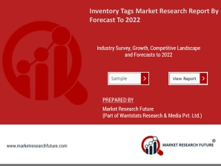 Inventory Tags Market Business Revenue, Future Scope, Market Trends, Key Players And Forecast To 2022